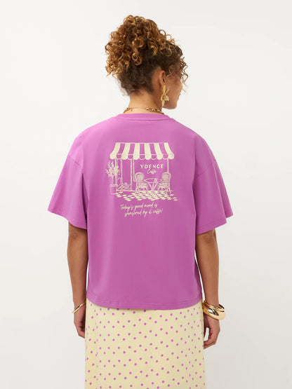 Tshirt Cafe - pink purple