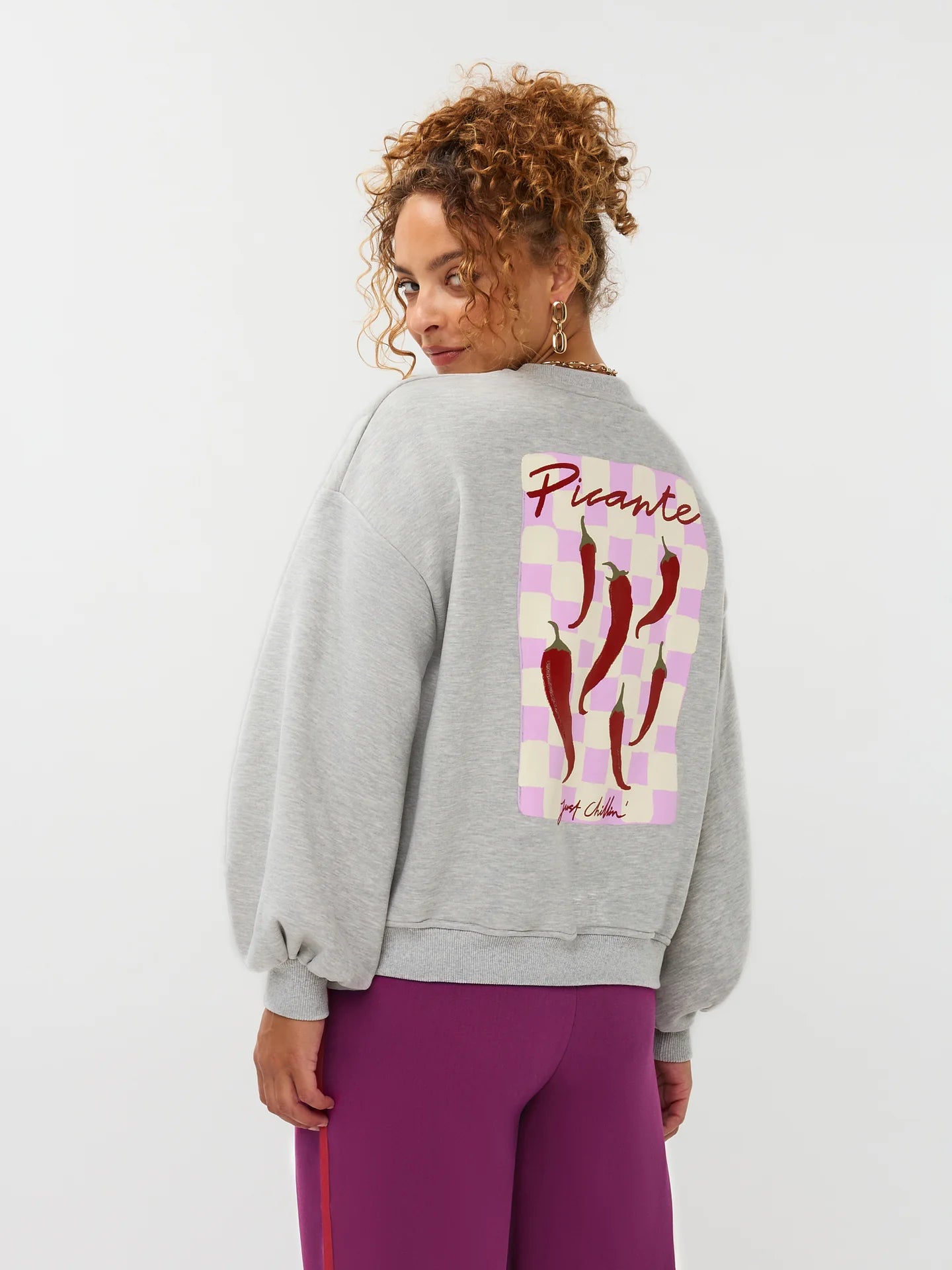 Ydence Sweater Just Chillin - grey melange