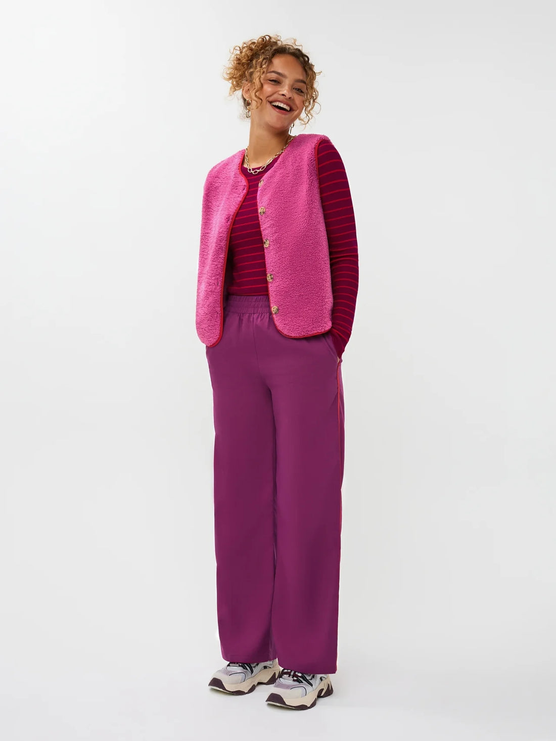 Ydence Gilet Puck - fuchsia purple