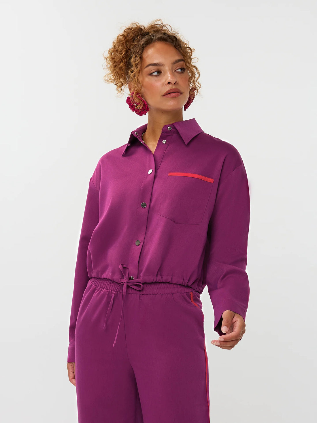 Ydence Blouse Kess - fuchsia purple