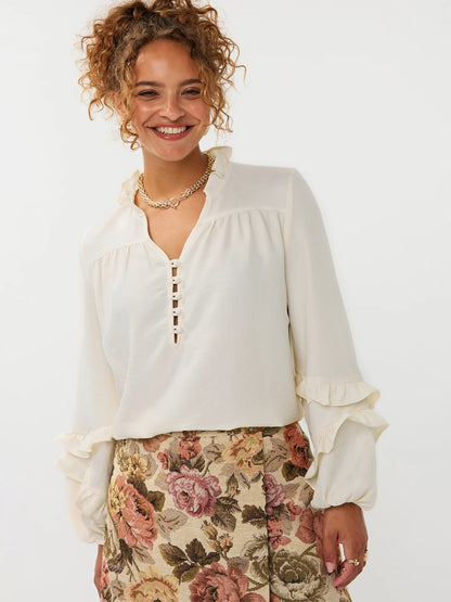 Ydence Blouse Jacky - ecru