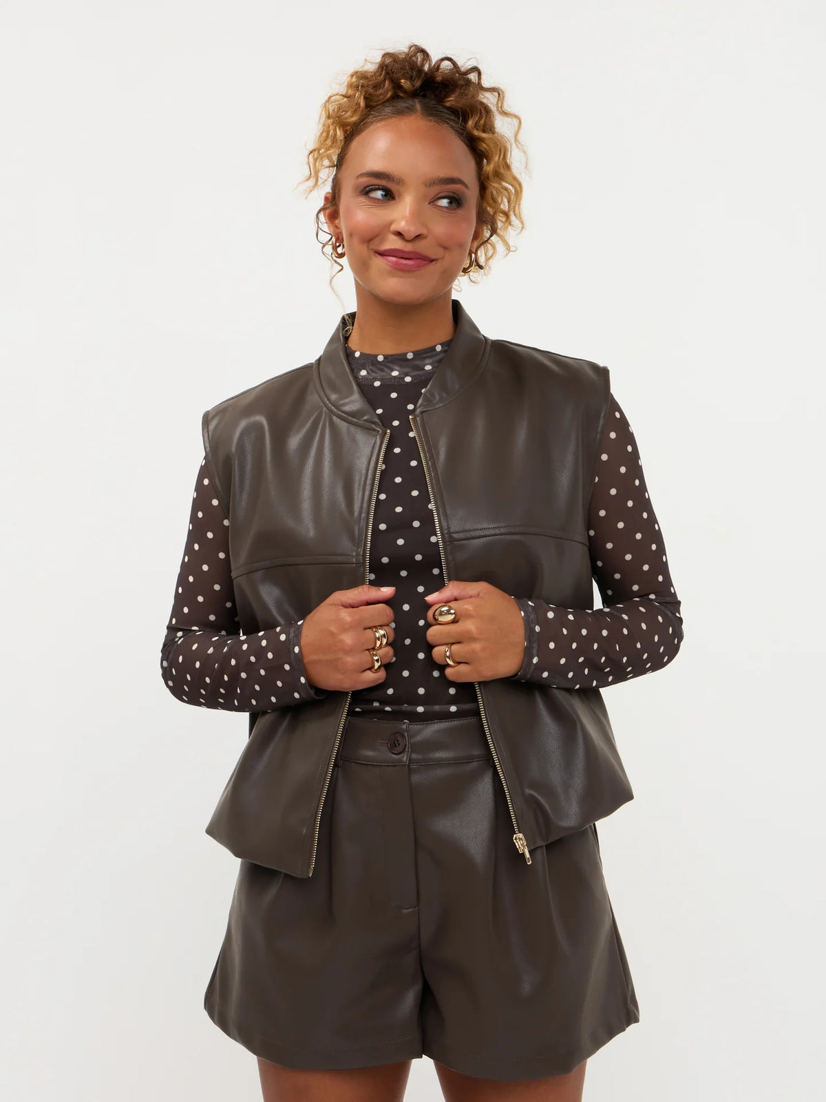 Gilet Inez - brown