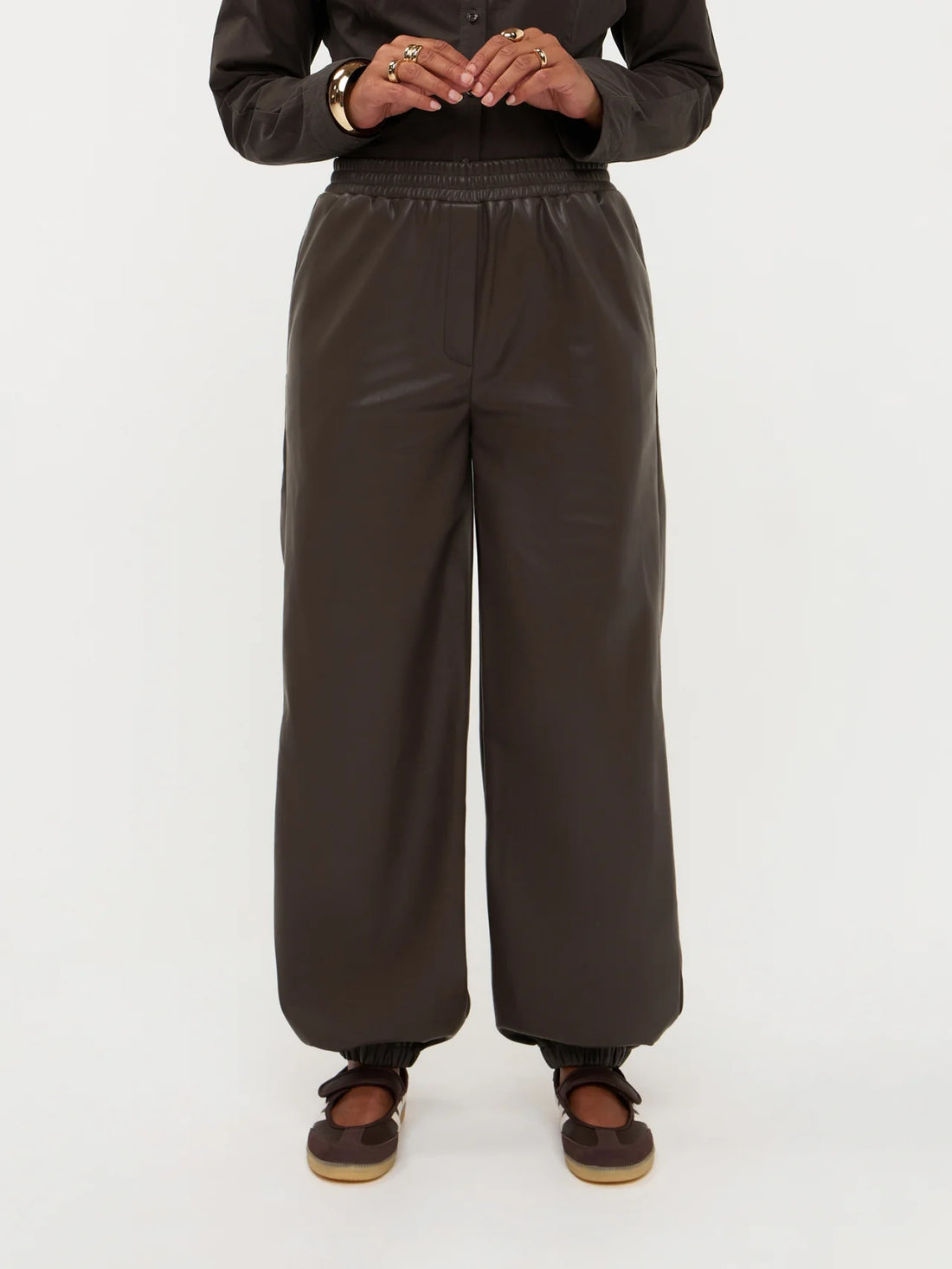 Pants Harlow - dark brown