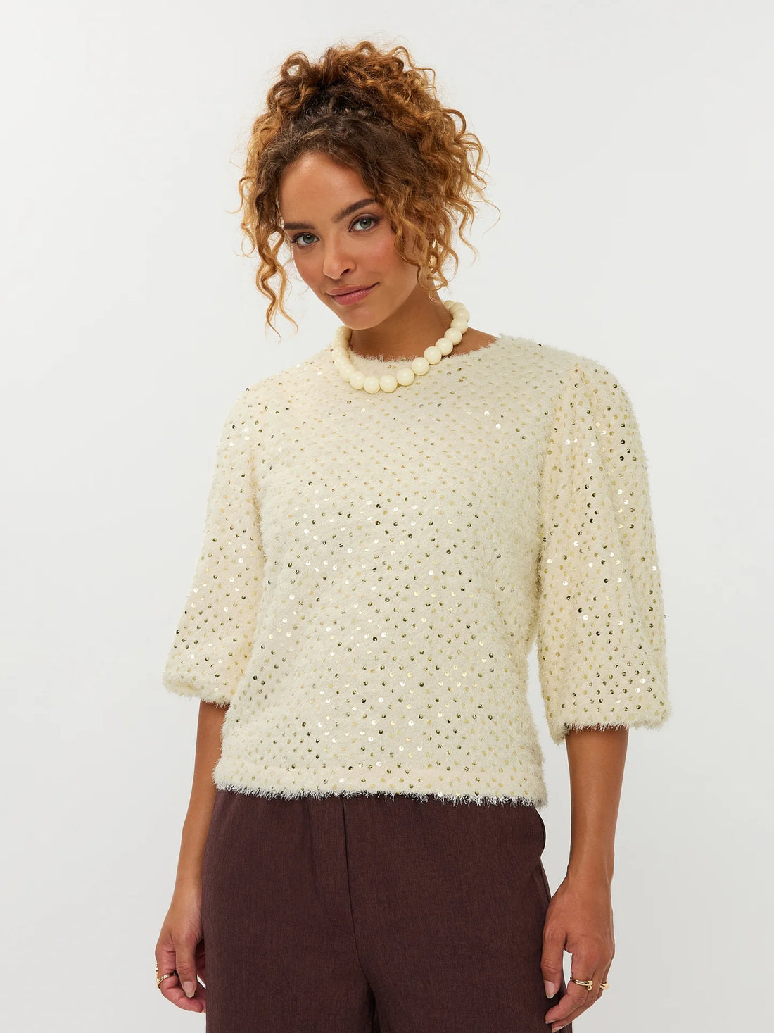 Ydence Top Chelsey - cream