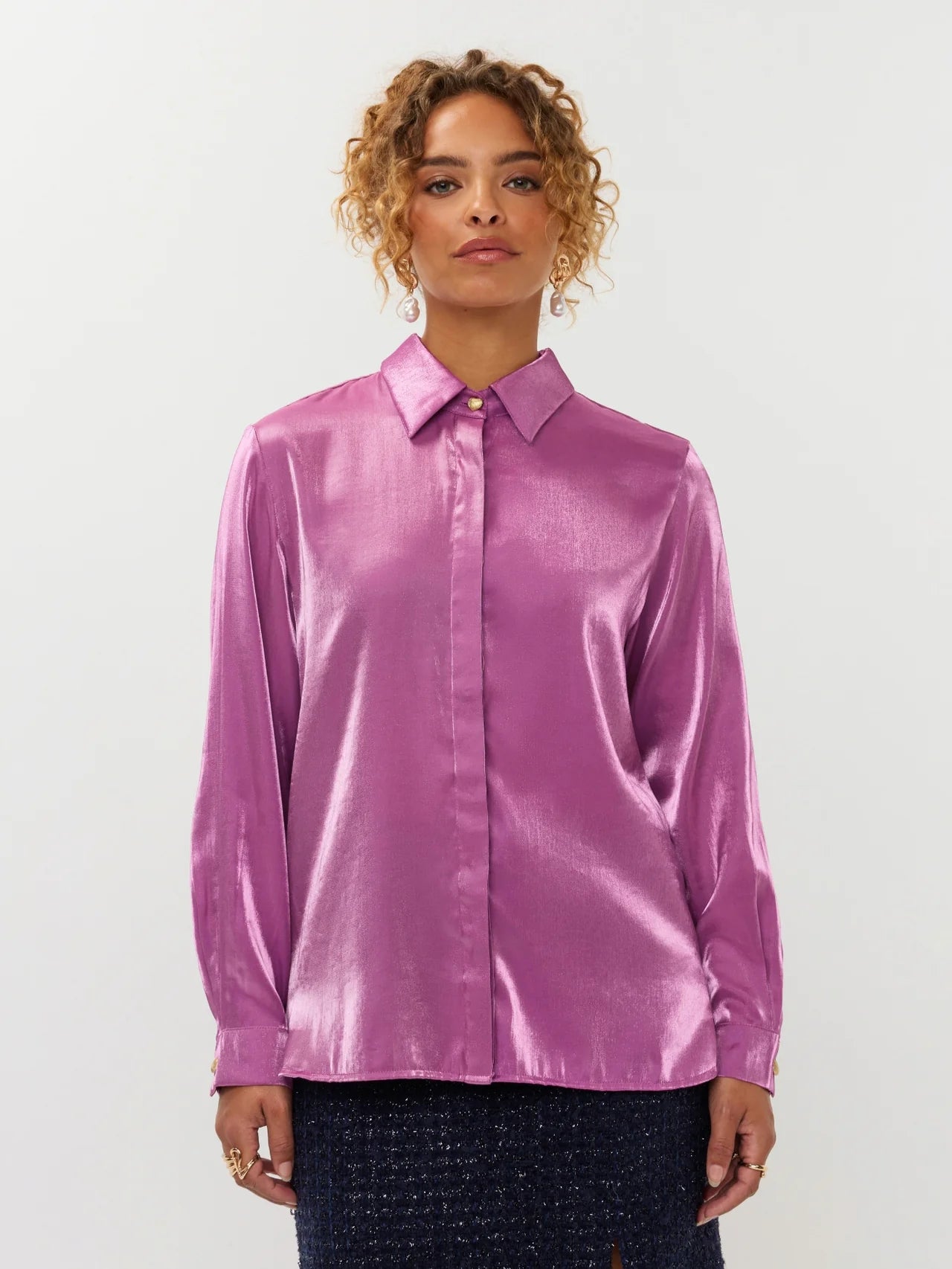 Ydence Blouse Lindsey - pink purple