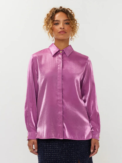 Ydence Blouse Lindsey - pink purple