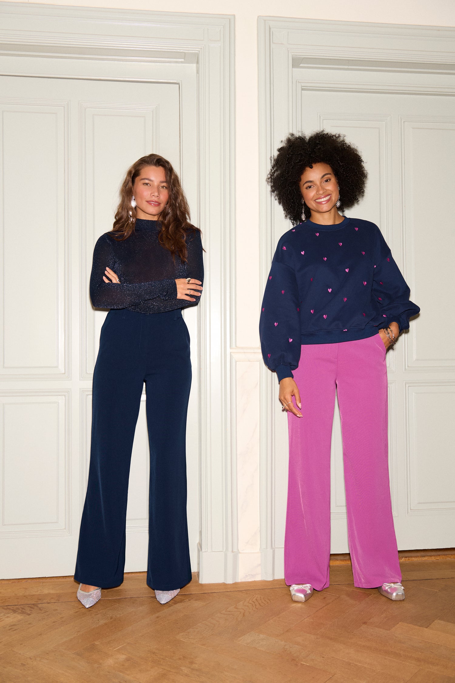 Ydence Pants Solange - fuchsia purple