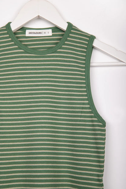 24C Streep Top - groen