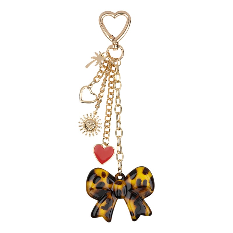 Leopard Bow &amp; Charms Chain