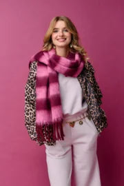 Barbara Scarf - pink/burgundy