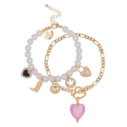 Noor Pearl Pair Bracelets Charms (SET OF 2)