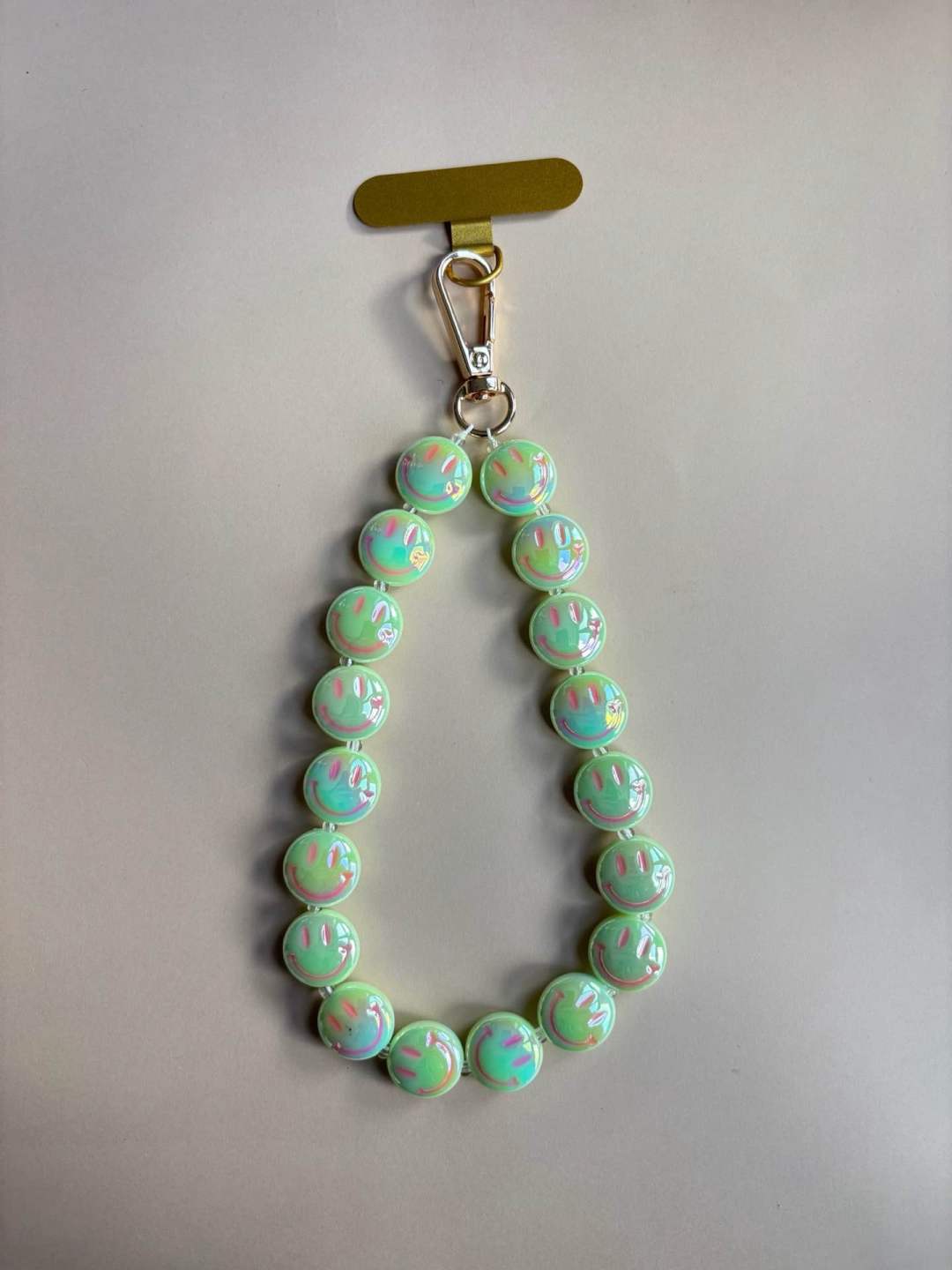 Telefoonkoord Smiley - groen