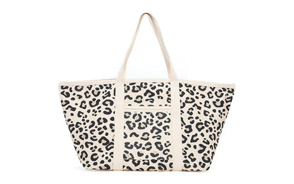 Natural panter schoudertas / shopper Bali