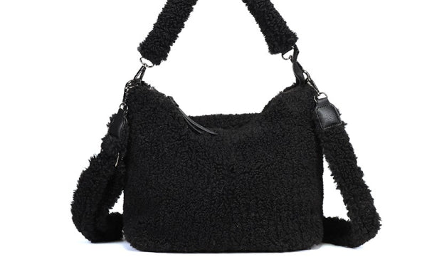 Black teddy schoudertas Palma