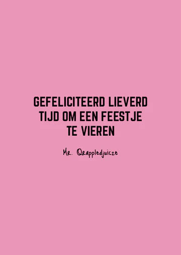 Kaart - gefeliciteerd lieverd