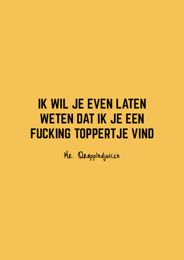 Kaart - toppertje