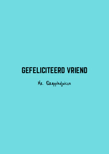 Kaart - gefeliciteerd vriend
