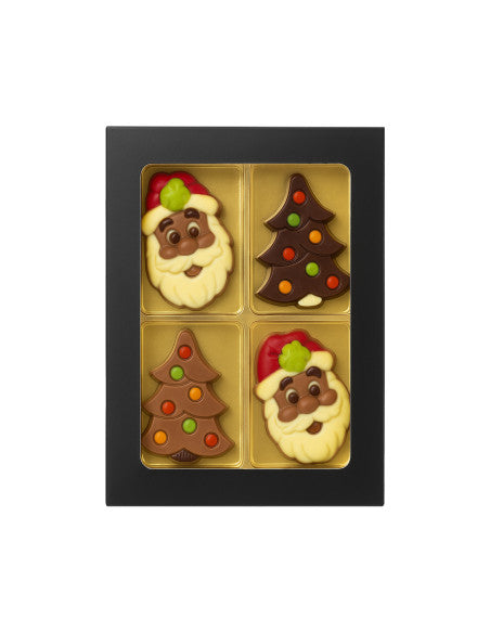Kerst chocolade giftbox klein 60g