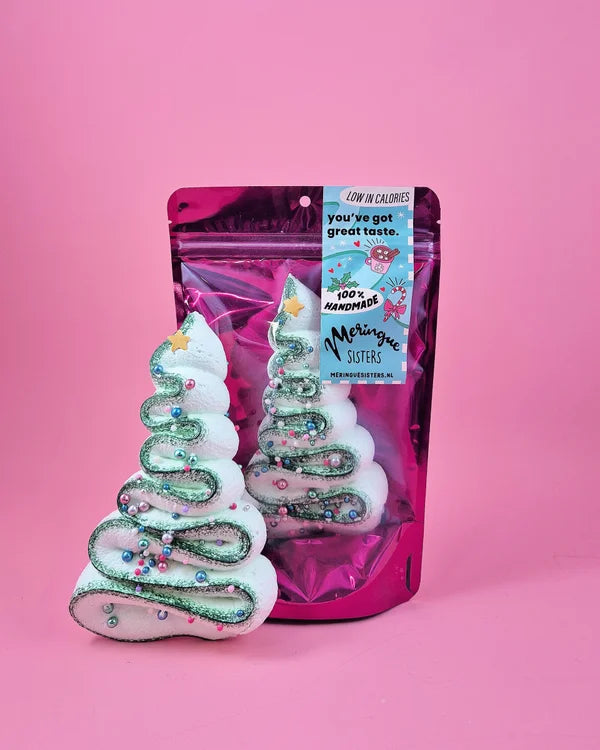 Meringue kerstboom karamel (1 st.)