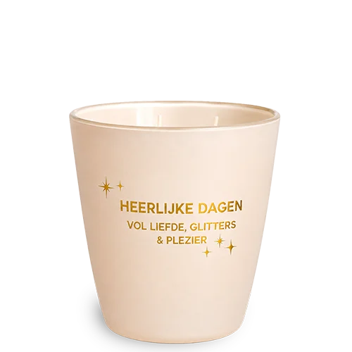 Led Vaas Kaars - heerlijke dagen vol liefde....