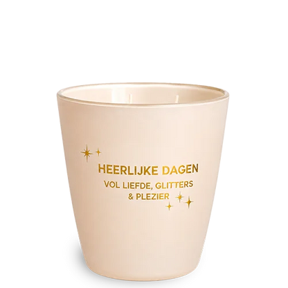 Led Vaas Kaars - heerlijke dagen vol liefde....