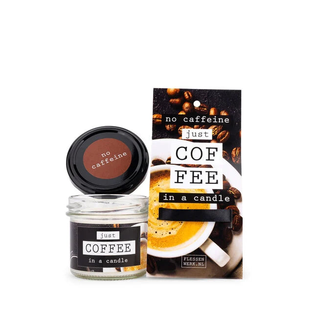 No caffeine - JUST COFFEE - in a candle