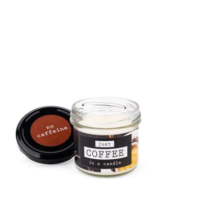 No caffeine - JUST COFFEE - in a candle