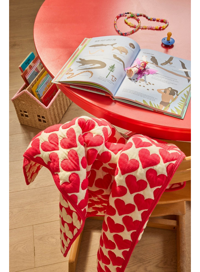 Rice - Katoen Deken - rood