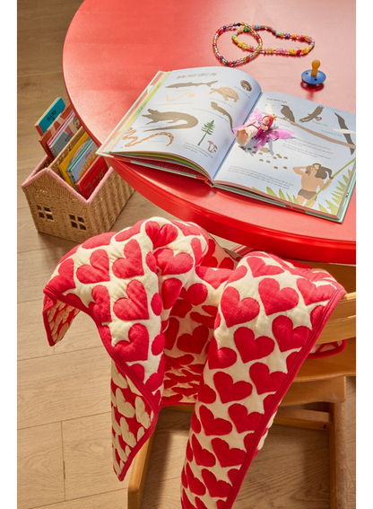 Rice - Katoen Deken - rood