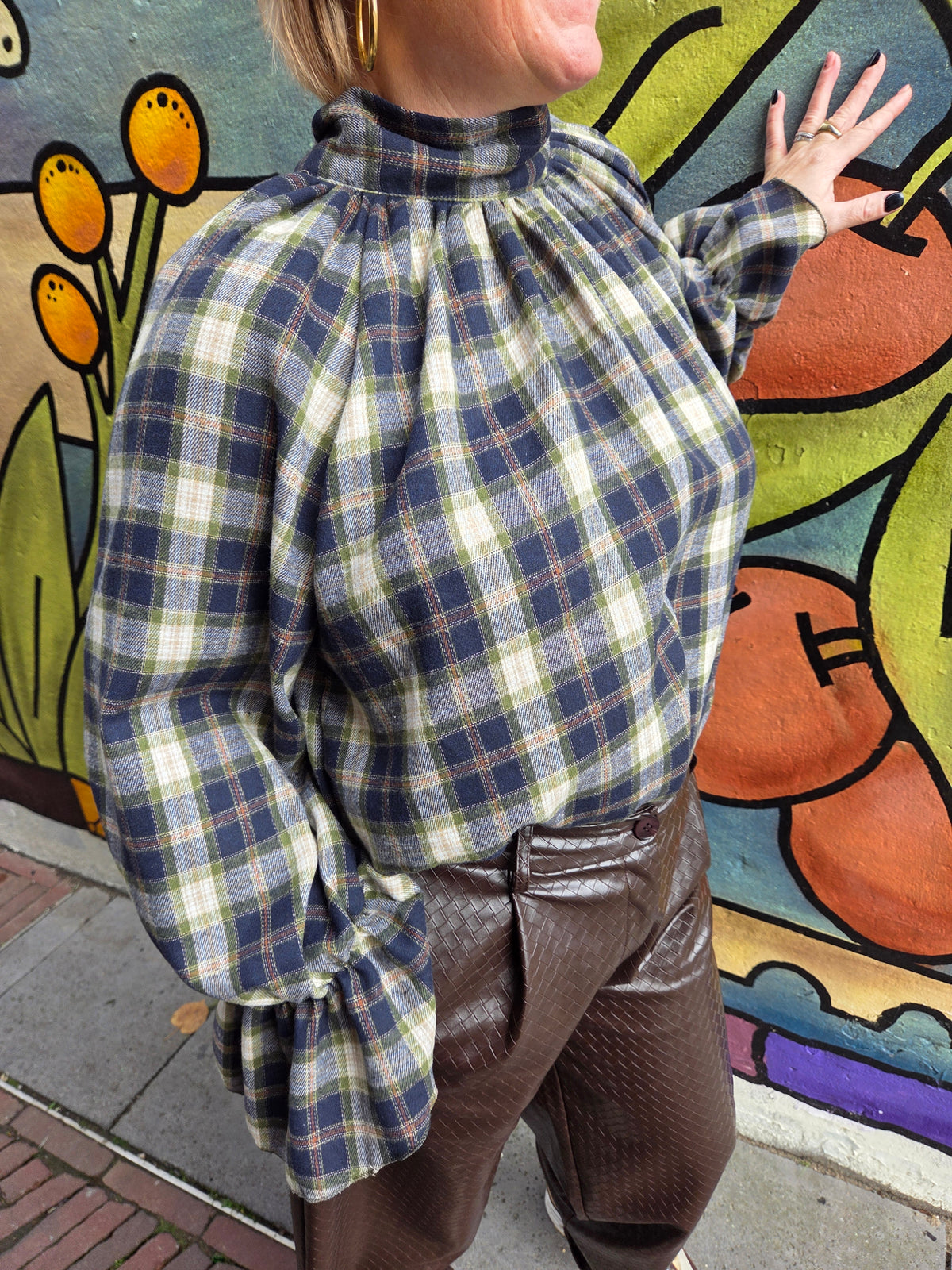 Jagger Checked Blouse
