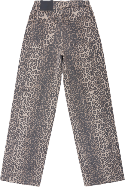 Dad Fit Mid Rise - leopard