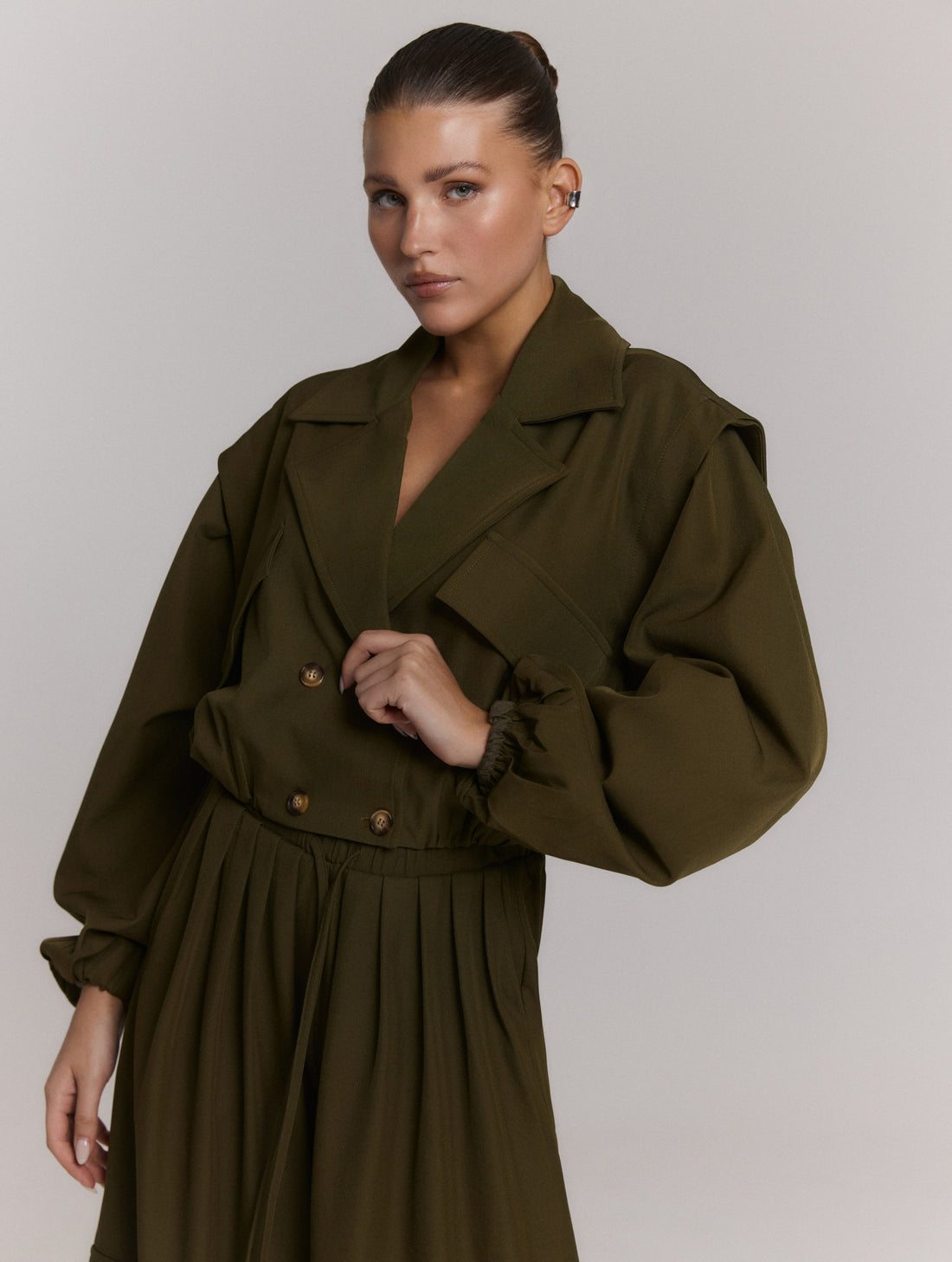 Bomber Trenchcoat Laya - army