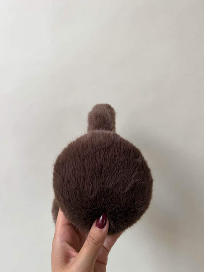 Fluffy Earmuffs - donkerbruin