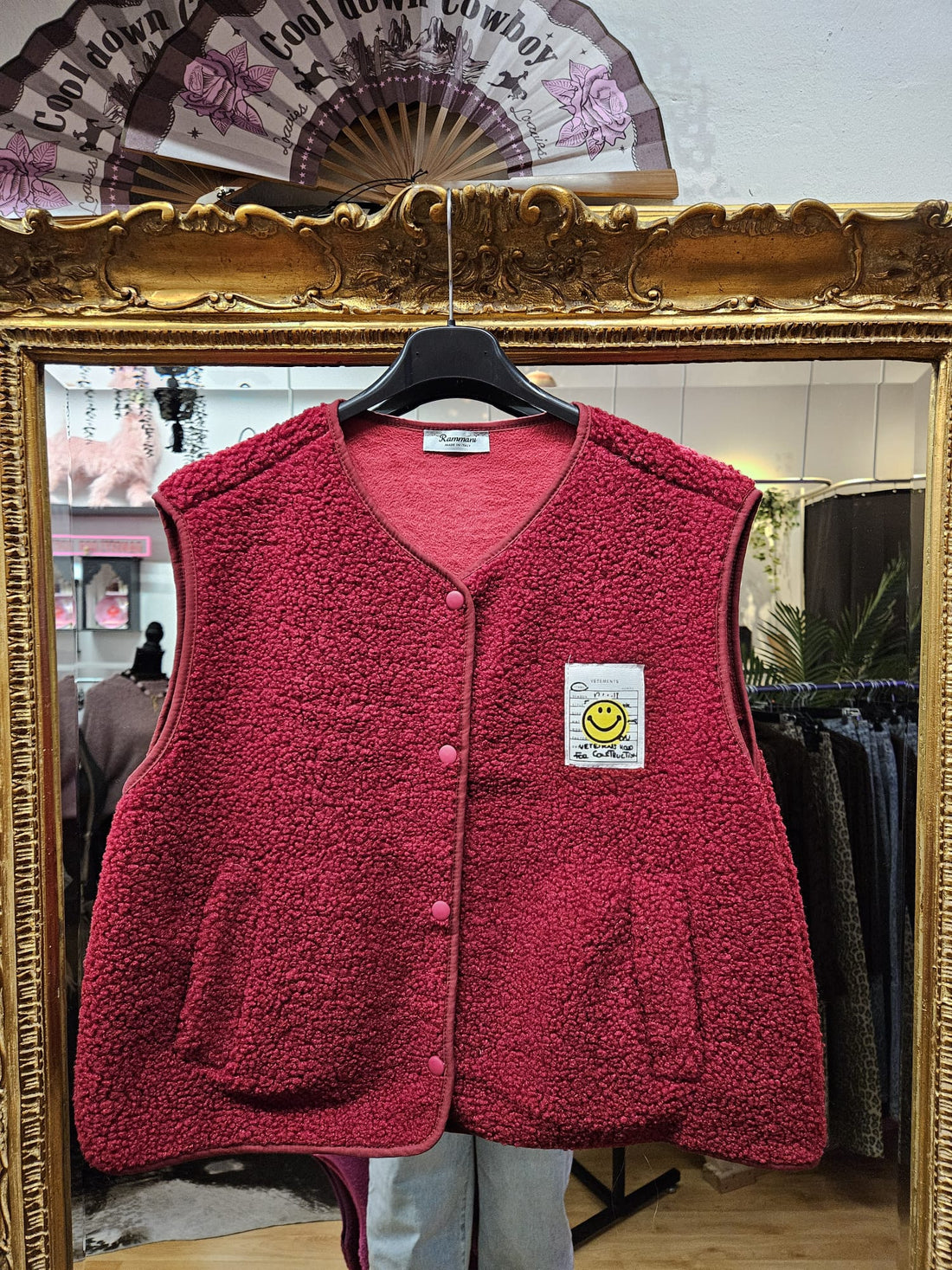 Teddy Gilet 😀 - bordeauxrood