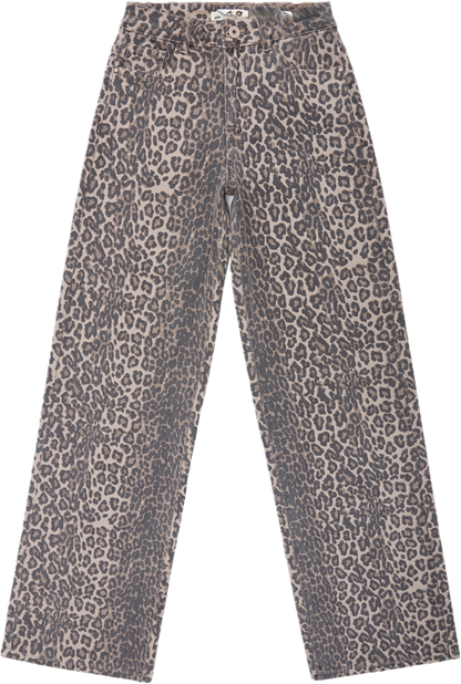 Dad Fit Mid Rise - leopard