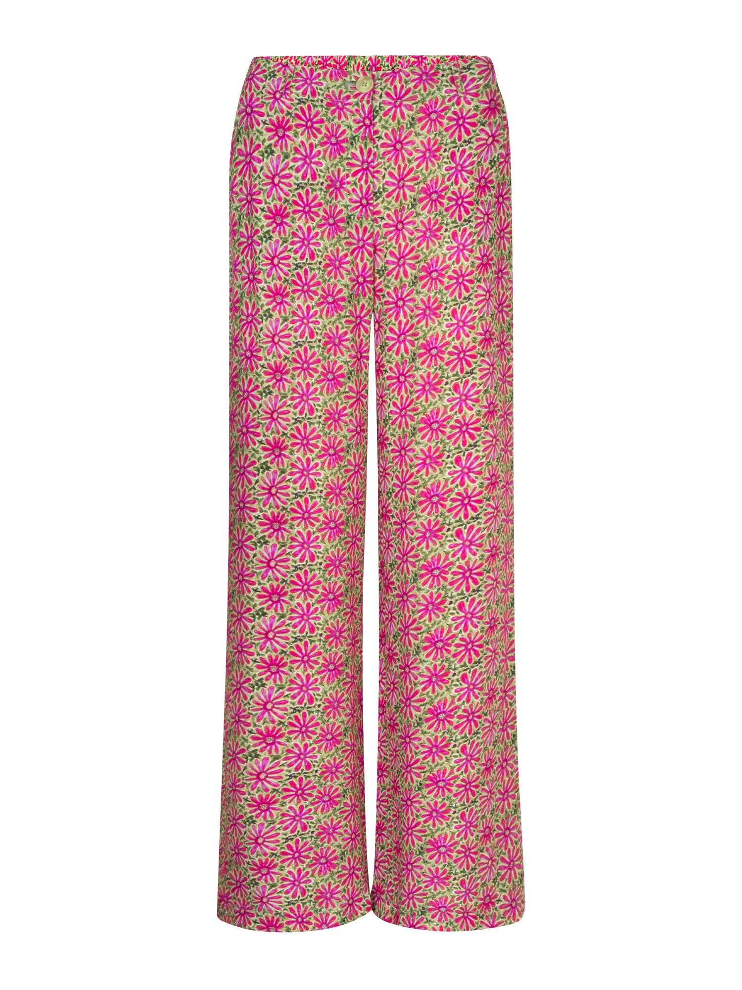 Pants Mara - pink flower