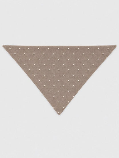 Driehoek Sjaaltje Pearly - taupe