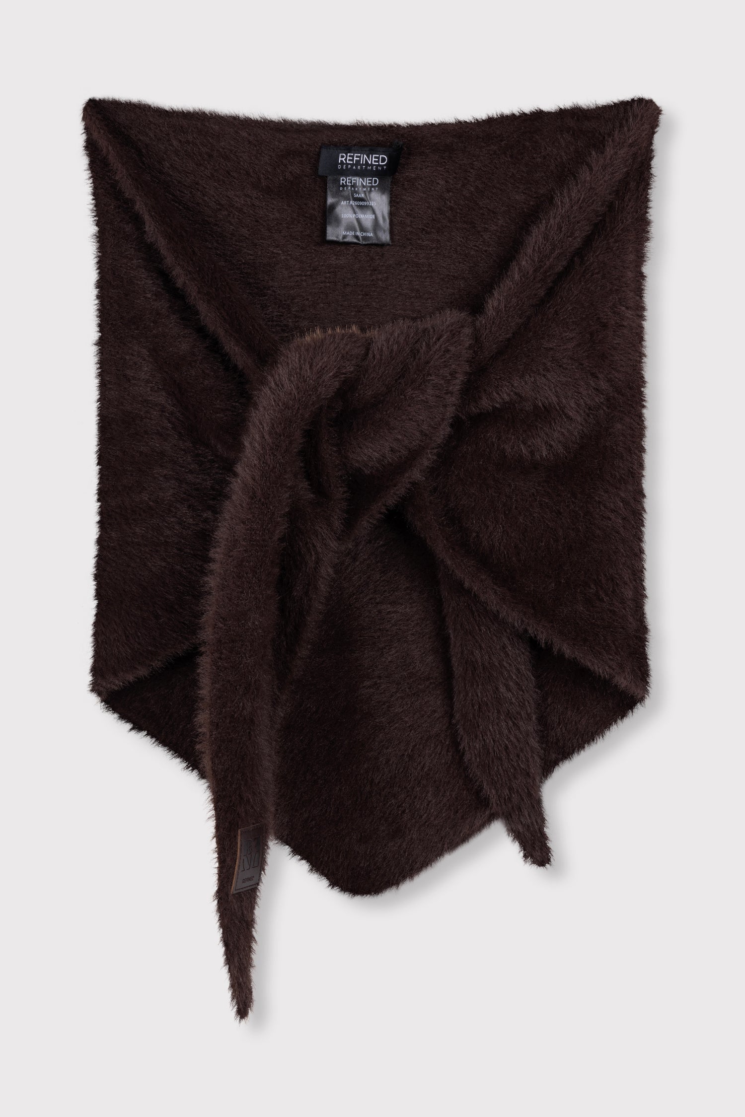 Triangle Scarf Saar - choc brown