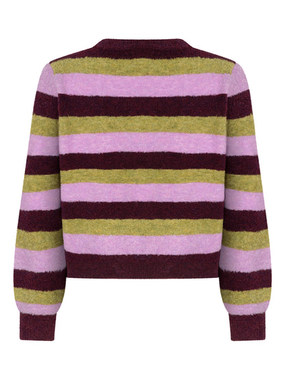 Knitted Sweater Aurora - aubergine
