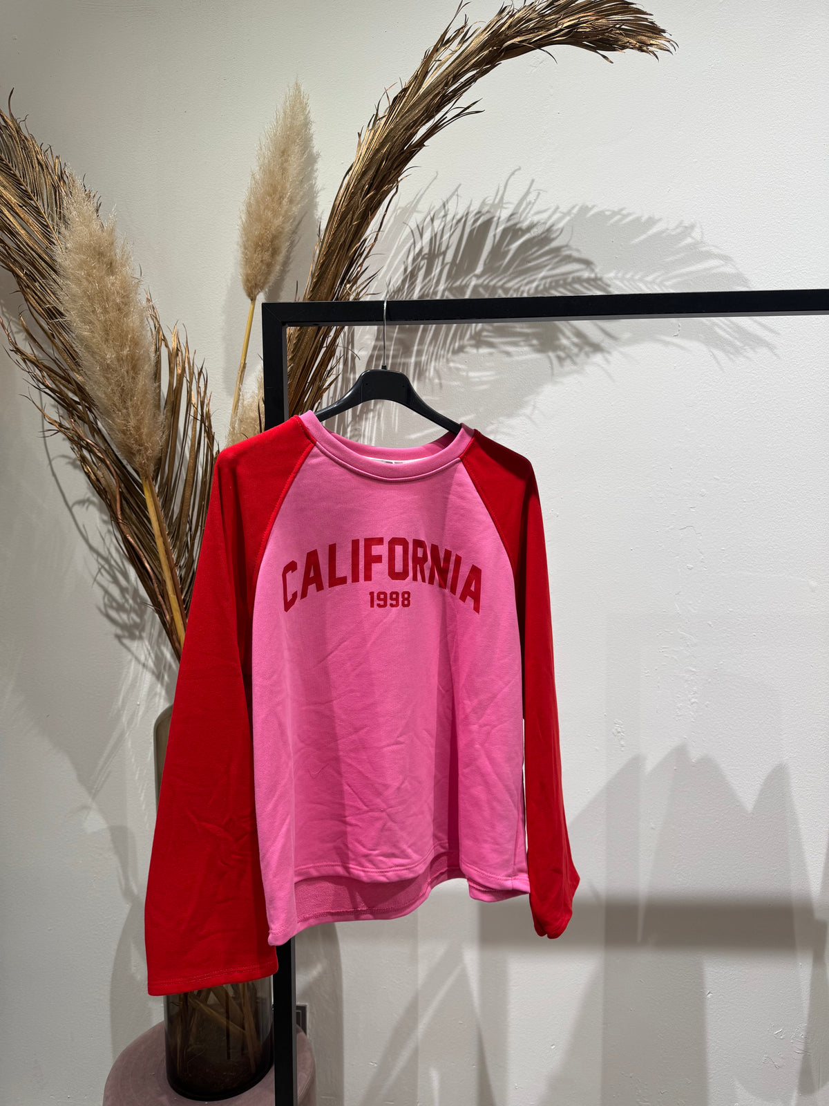 Longsleeve Californie - rood/roze
