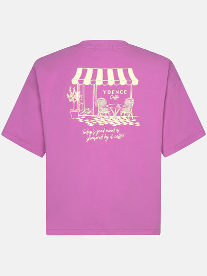 Tshirt Cafe - pink purple