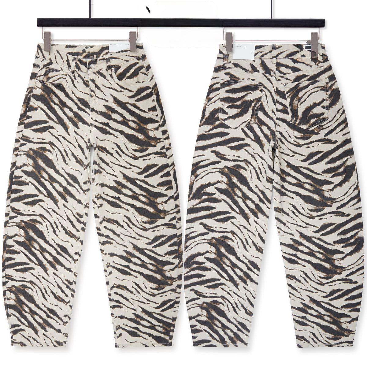 Barrel Jeans Zebra - beige