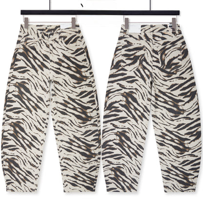 Barrel Jeans Zebra - beige