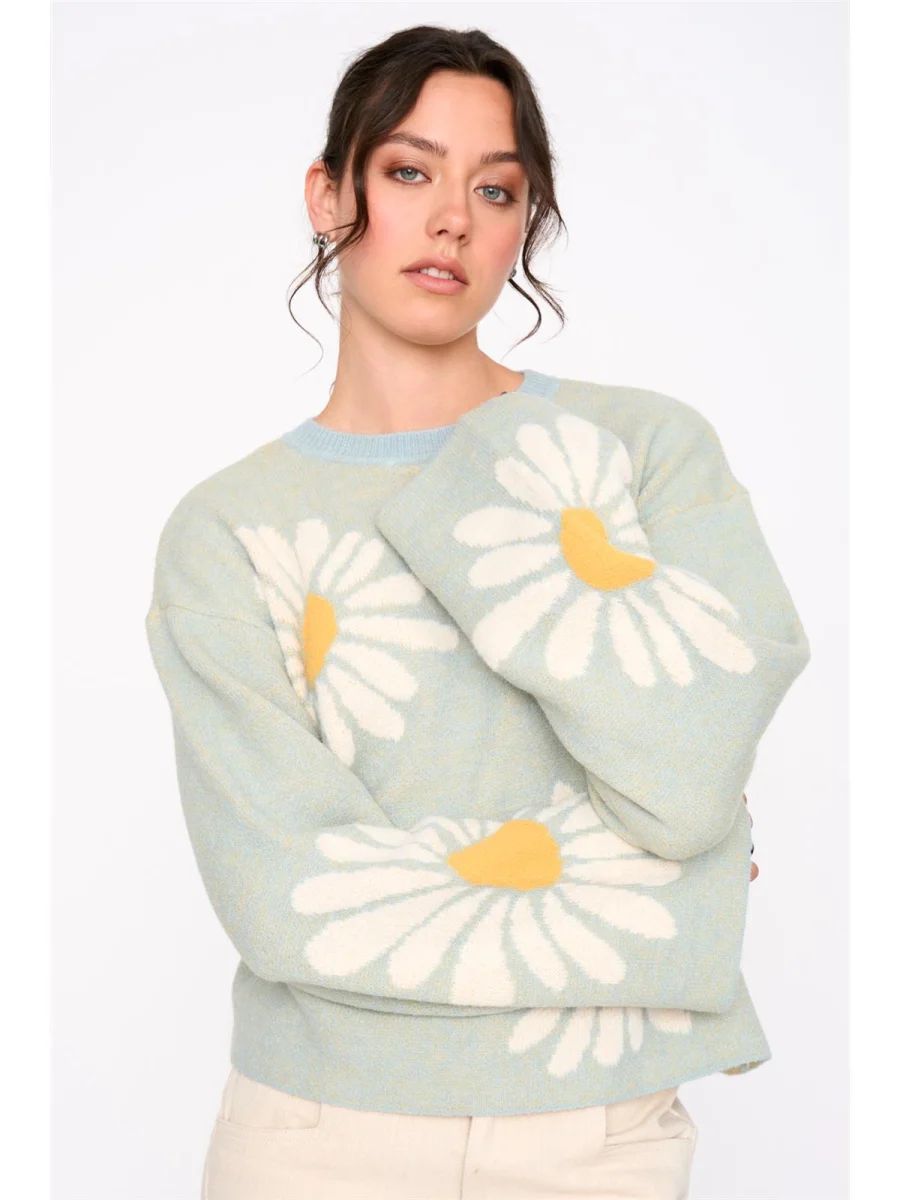 24C Trui Madelief - mint