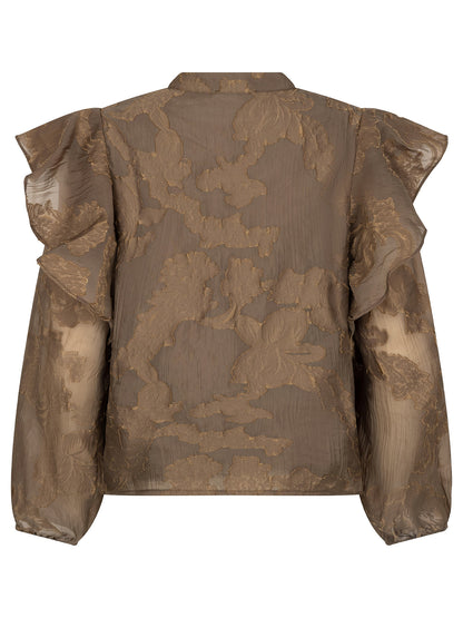 Blouse Gina - coffee brown