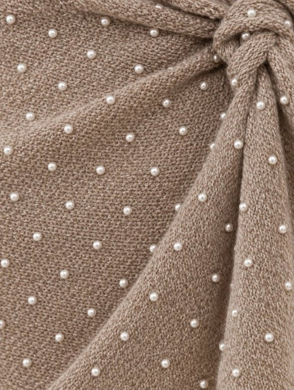 Driehoek Sjaaltje Pearly - taupe