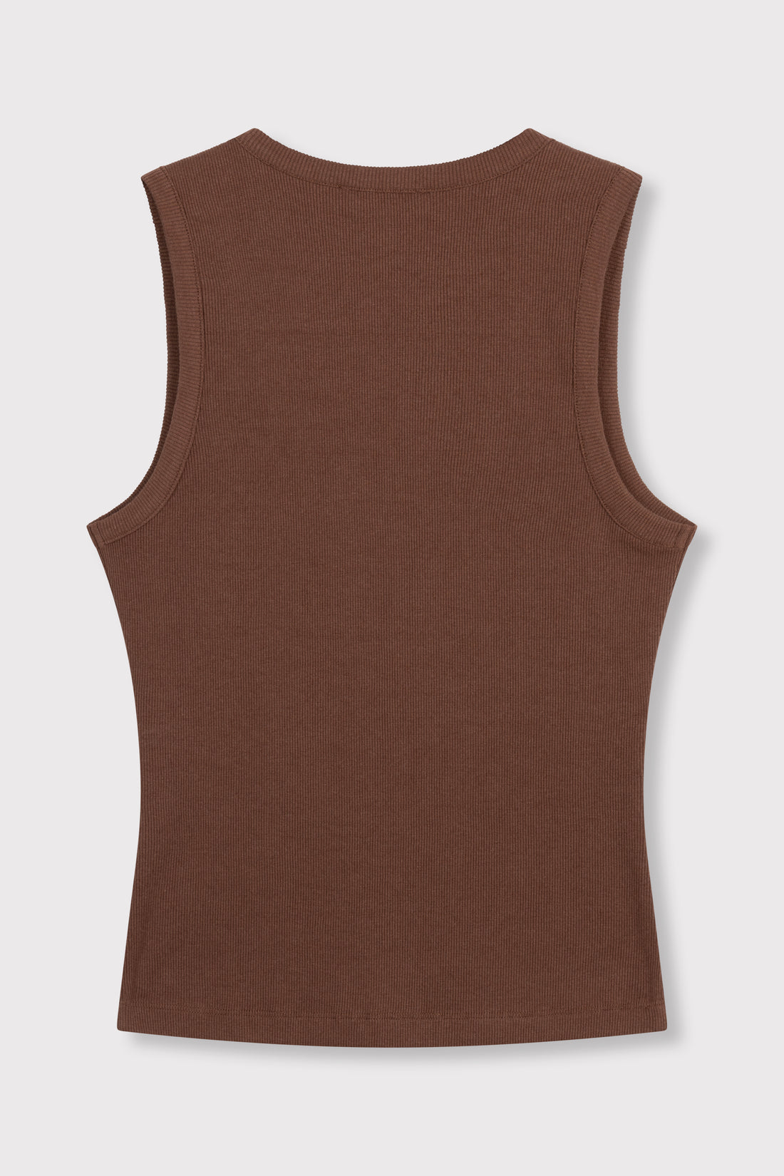 Knitted Tanktop Bente - choc brown
