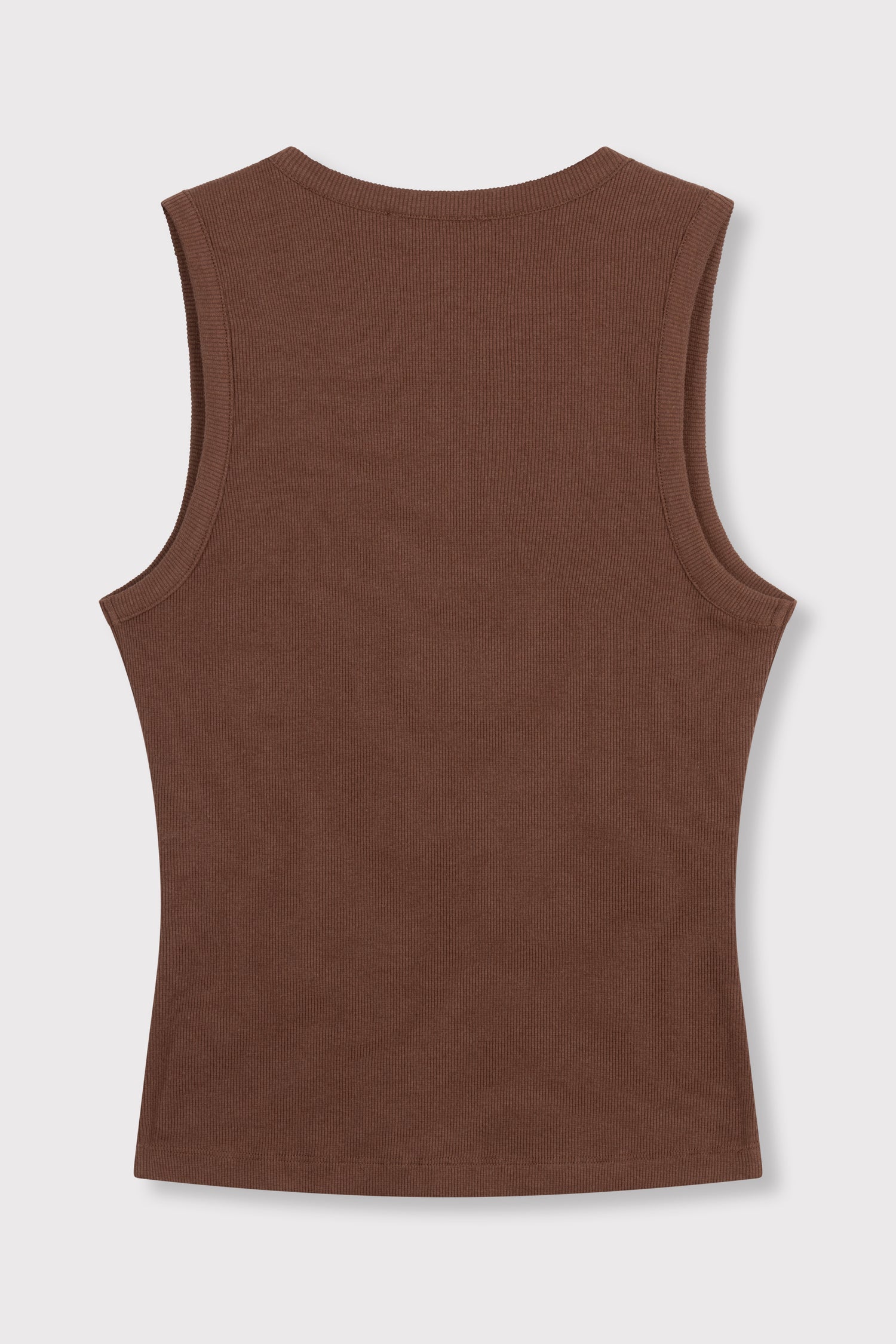 Knitted Tanktop Bente - choc brown