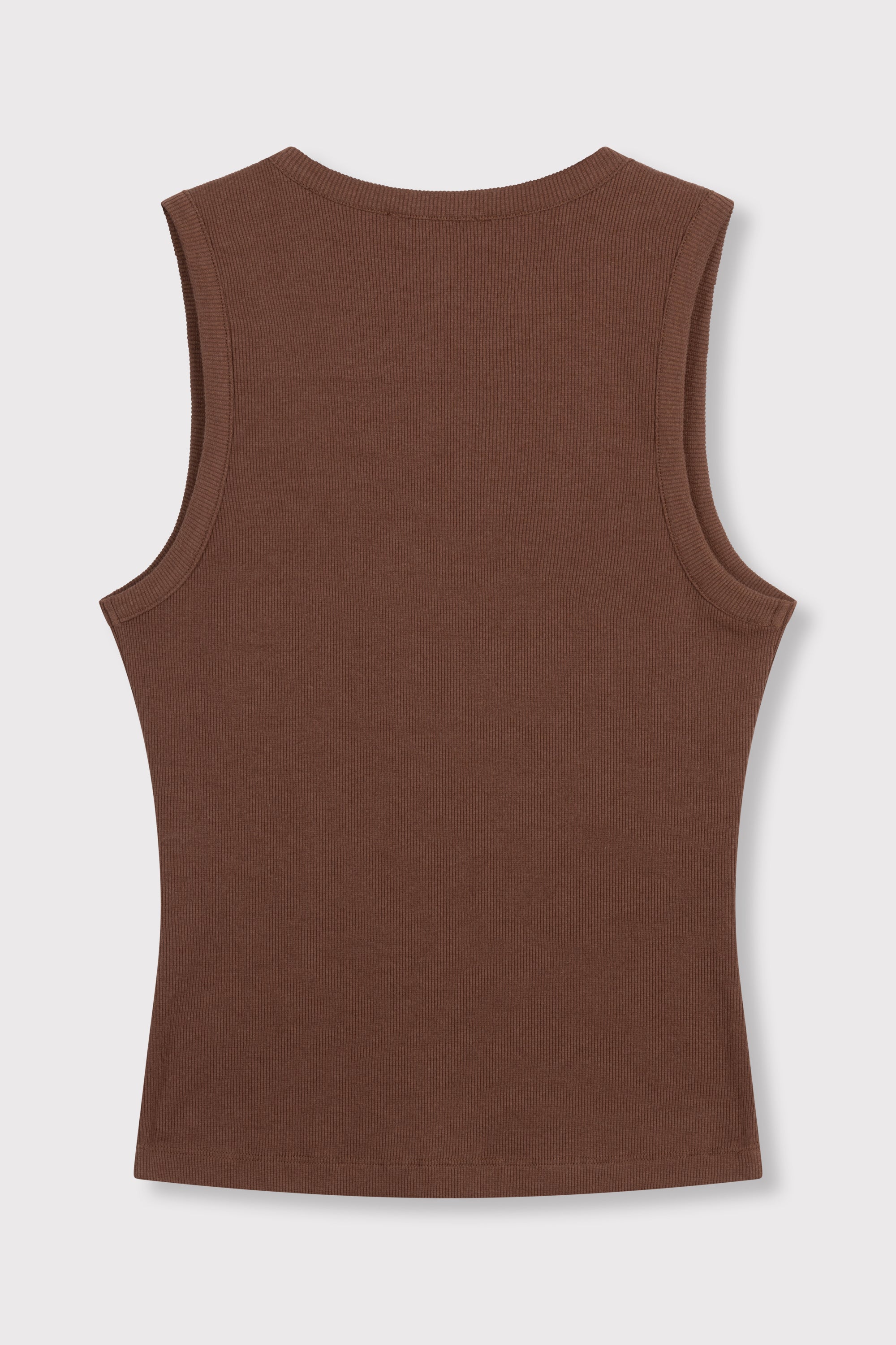 Knitted Tanktop Bente - choc brown