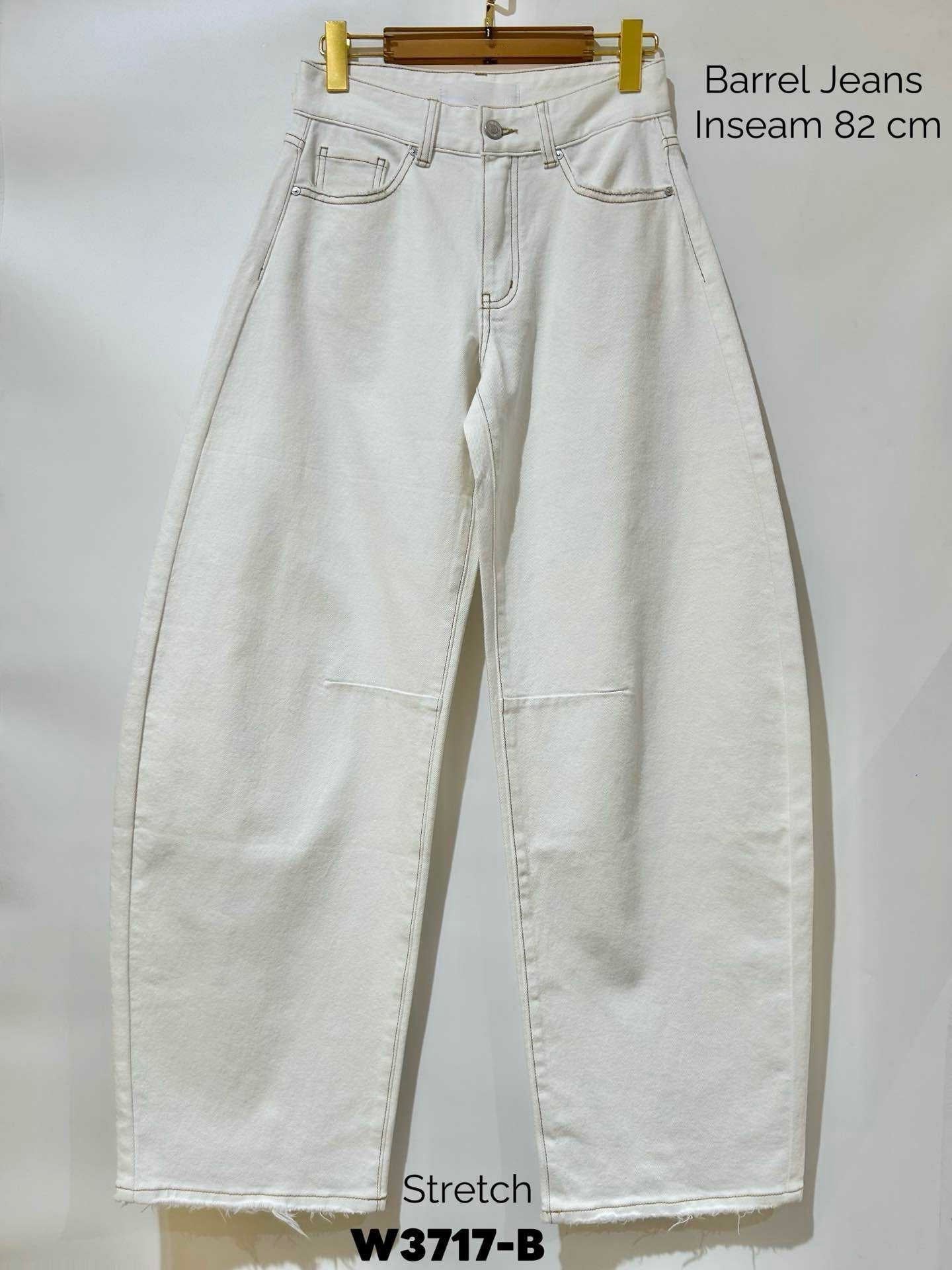 Queen Hearts Barrel Fit Wide Leg - wit/ecru